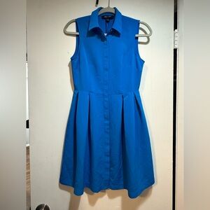 Sleeveless Blue Dress
